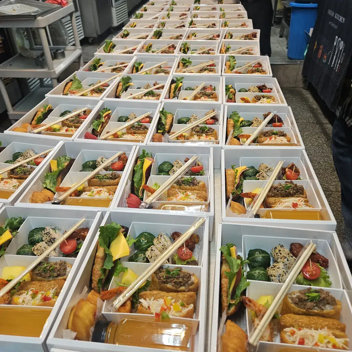 시립대 박스도시락 케이터링 현장